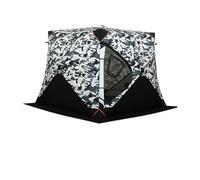Tente De Peche Tente de pêche sur Glace épaisse, imperméable, Coupe-Vent, isolée, Installation Rapide, abri avec Coton for Temps Froid, Hiver(Dark Khaki)