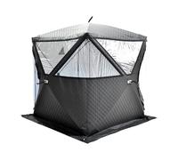 Tente de pêche : tente de sauna isolée coupe-vent à ouverture rapide pour la pêche par temps froid