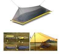 Tente De Pêche Ultralégère En Maille Pour Camping En Plein Air, 230g, Camping D'été Pour Une Personne, Sac À Dos, Corps En Nylon, Moustiquaire Intérieure