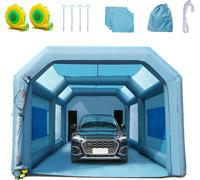 Tente de peinture gonflable portable pour peinture en spray Tente de peinture gonflable protection spray Cabine de peinture pour projets de bricolage