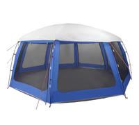 vidaXL Tente de piscine moustiquaire amovible parois maille bleu azur, tente bleue, tente de jardin, abri de jardin, tente, 4100640