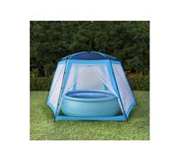 vidaXL Tente de Piscine Abri de Soleil Tente de Plage Abri de Protection UV Auvent Jardin Terrasse Cour Extérieur Tissu 91575