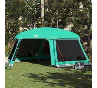 Tente de piscine vert océan avec toit amovible, parois en filet, polyester 185T imperméable, 670 x 590 cm, pour piscines rondes jusqu'à 488 cm, idéale pour le camping, protection extérieure