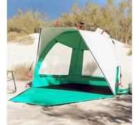Tente de Plage 2 Personnes, Tente Pop Up Imperméable, Vert Mer, Montage Rapide, Polyester 190T avec Revêtement PU, Tente de Camping Légère, Stable avec Piquets, Dimensions 224 x 138 x 142 cm