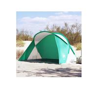 vidaXL Tente de plage 2 personnes vert d'eau escamotable imperméable