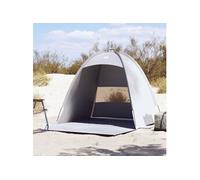 vidaXL Tente de Plage 3 Personnes Gris imperméable, Tente, Tente de Jardin, abri extérieur, Tente de Camping, abri de Camping, abri de Jardin