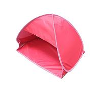 Tente de Plage Abri Soleil Pop Up Automatique, Protection UV Abri de Plage Instantané, Tente Pare-Soleil Facile à Installer, d'appui-tête légère et étanche pour Camping (M,Red)