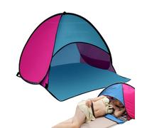 Tente de plage en maille pour animaux de compagnie - Tente de plage | Tente pop-up | Auvent d'ombrage pour chien | Protection automatique avec auvent escamotable | Support solaire portable coupe-vent
