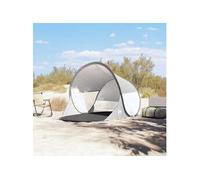 vidaXL Tente de Plage Gris escamotable imperméable, Tente, Tente de Jardin, abri d'extérieur, Tente de Camping, abri de Camping, abri de Jardin