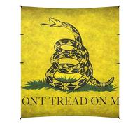 Tente de plage jaune Snake Don't Tread on Me avec protection UPF50+, imperméable, grand pare-soleil avec poches de sable pour le camping, la pêche, le plaisir dans le jardin ou les pique-niques