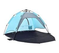 Tente de plage Mullsjö montage instantané 215 x 135 x 140 cm bleu clair gris foncé [pro.tec] Bleu clair G