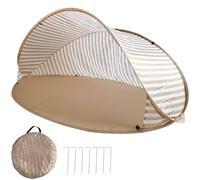 Tente de plage pop-up, portable, pouvant accueillir jusqu'à 2 à 3 personnes, protection UV, bonne ventilation, petite taille, tente de plage pour protection solaire, plage, jardin (C)