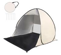 Tente de plage pop-up portable pouvant accueillir jusqu'à 2 à 3 personnes, tente de plage pop-up protection UV, bonne ventilation, petite taille une fois repliée, tente de plage pour protection