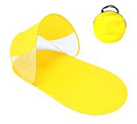 Tente de plage Pop Up - Protection UV - 2025 - Avec tapis de plage de 140 x 70 cm - Léger et respirant - 0,3 kg - Petite tente de plage étanche 190T - Idéale pour la plage des enfants, le pique-nique