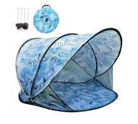 Tente de plage portable 130 x 130 x 100 cm Installation instantanée | Tente de camping légère pour 2 à 3 personnes pour randonnée, pêche, aventure, jardin, pelouse, parc, arrière-cour