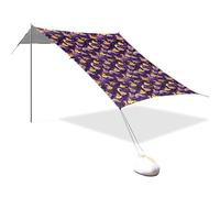Tente de plage portable pour camping - Protection UV UPF 50+ - Motif renard rêveur