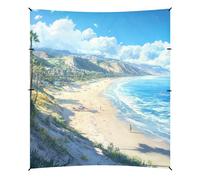 Tente de plage Sunny Beaches de Californie, UPF50+, installation facile, grand abri solaire portable avec sacs de sable et pelle pour jardin et camping