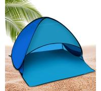 Tente de plage, Tente de protection automatique de l'ombre avec auvent Head PopUp, Tente de protection d'ombre, pare-soleil avec support de téléphone portable pour la randonnée, le camping, la pêche,
