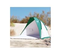 Tente de plage vert d eau 268x223x125 cm 185T polyester