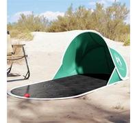 Tente de plage vert d eau escamotable imperméable Noir G