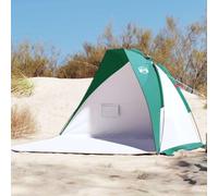 Tente de plage vert océan 268 x 223 x 125 cm, polyester 185T avec revêtement PU, tente pop-up pour plage et camping, étanche et portable, idéale pour les familles et les enfants