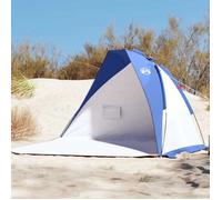 vidaXL Tente de plage Abri de plage avec sac de transport 268x223x125 cm Bleu Azuré Taffetas 185T