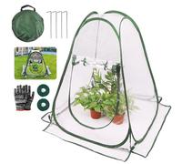 Tente de protection des plantes pop-up d'hiver, petite serre pour plantes, mini serre pour balcon, petite tente d'hiver pour protéger les plantes et les fleurs, 70 x 70 x 80 cm