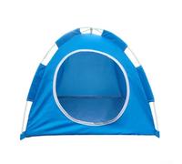 Tente de randonnée légère et lavable pour animal domestique avec structure robuste à quatre coins (bleu clair)