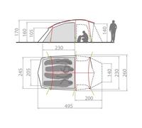 VAUDE Tente Allround Taurus XT 4P 4 places vert