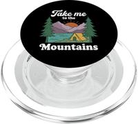 Tente de randonnée Vintage Take Me to The Mountains Forest Lake PopSockets PopGrip pour MagSafe
