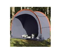 vidaXL Tente de rangement 94642 – Gris et orange, imperméable et légère