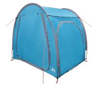 vidaXL Tente de rangement pour vélos 218x156x180 cm Bleu – Résistante au feu, au vent, Pliable