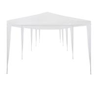 Tente de réception, 3 x 12 m, en polyéthylène, blanc, cadre en acier, tonnelle pour festivals et fêtes de jardin, résistante aux intempéries et durable