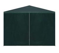 Tente de réception, 3 x 12 m, verte, avec toit en polyéthylène, parois latérales et cadre en acier, durable et résistante aux intempéries, pour les fêtes de jardin, les marchés et les événements en