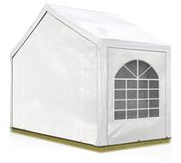 Tente de réception 3x2 m, Toile de Haute qualité PE 450 N Blanc Construction en Acier galvanisé avec raccordement par vissage