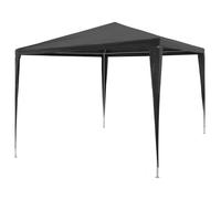 Tente de réception 3x3 m - Happiness - Anthracite - 3x3x2,55 m - Résistant aux UV - Résistant à l'eau - Cadre en acier