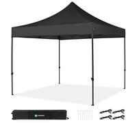 Tente de réception - 3x3 m - Tente de réception Premium Easy-Up | Noir