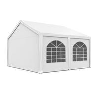 Tente de réception 3x5 m, Toile de Haute qualité PE 450 N Blanc Construction en Acier galvanisé avec raccordement par vissage