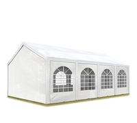 Tente de réception 3x9 m, Toile de Haute qualité PE 450 N Blanc Construction en Acier galvanisé avec raccordement par vissage