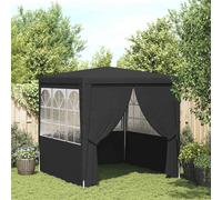 Vidaxl Tente De Réception Et Parois Latérales 4x4 M Anthracite 90 G/M² Gris