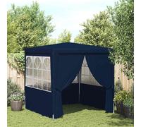 vidaXL Tente de réception avec parois latérales 2,5 x 2,5 m Bleu 90 g/m²