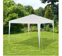 Tente de Réception 300x300x245 cm Blanc Tonnelle Pavillon de Jardin 436140
