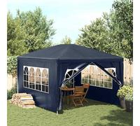 vidaXL Tente de Réception Bleu Tonnelle Pavillon Chapiteau de Jardin Patio 90337