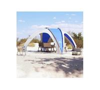 vidaXL Tente de fête Imperméable 435x435x244 cm Pliable et légère Bleu azuré