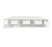 COSTWAY Tonnelle de Jardin Imperméable 3x9M-5 Parois Amovibles-Fenêtre Transparente sur Côté-pour Fêtes,Mariage,BBQ de Plage
