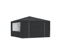 Tente de réception et parois latérales 4x4 m Anthracite 90 g m²