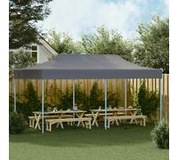 Tente de Réception Pliable 3 x 6 m Anthracite Chapiteau Tonnelle Auvent vidaXL