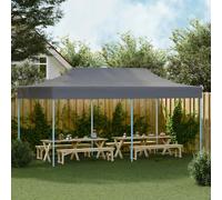 Tente de Réception Pliable 3 x 6 m Anthracite Chapiteau Tonnelle Auvent vidaXL