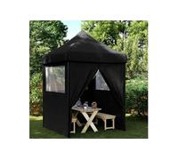 Tente de réception - - Pliable 4 parois - Noir - 200x200x306 cm - Imperméable