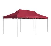 Tente de Réception Pliable 6x3 m Bordeaux Pavillon Chapiteau Tonnelle vidaXL